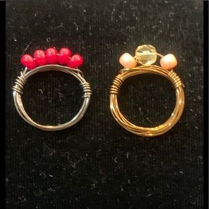 2 Custom Wrap Ring sz 4